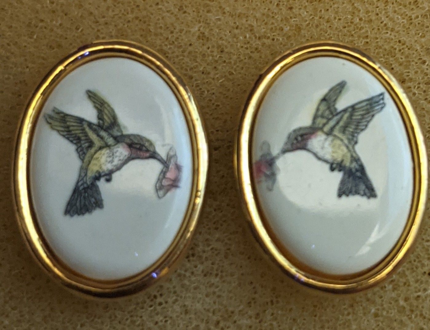 Barlow vintage hummingbird earrings