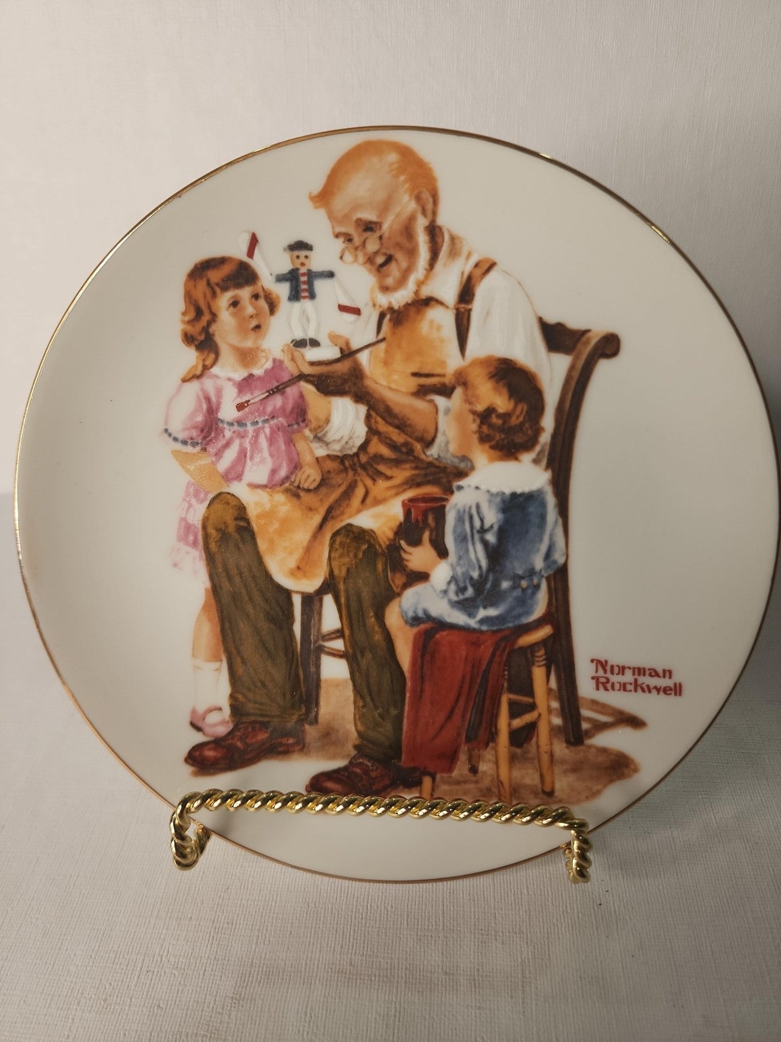 Vintage Norman Rockwell Collector Plates Set of 4