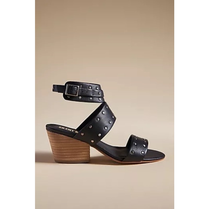 Silent D Women’s Black Studded Rosendo Heels Size 36 NWT