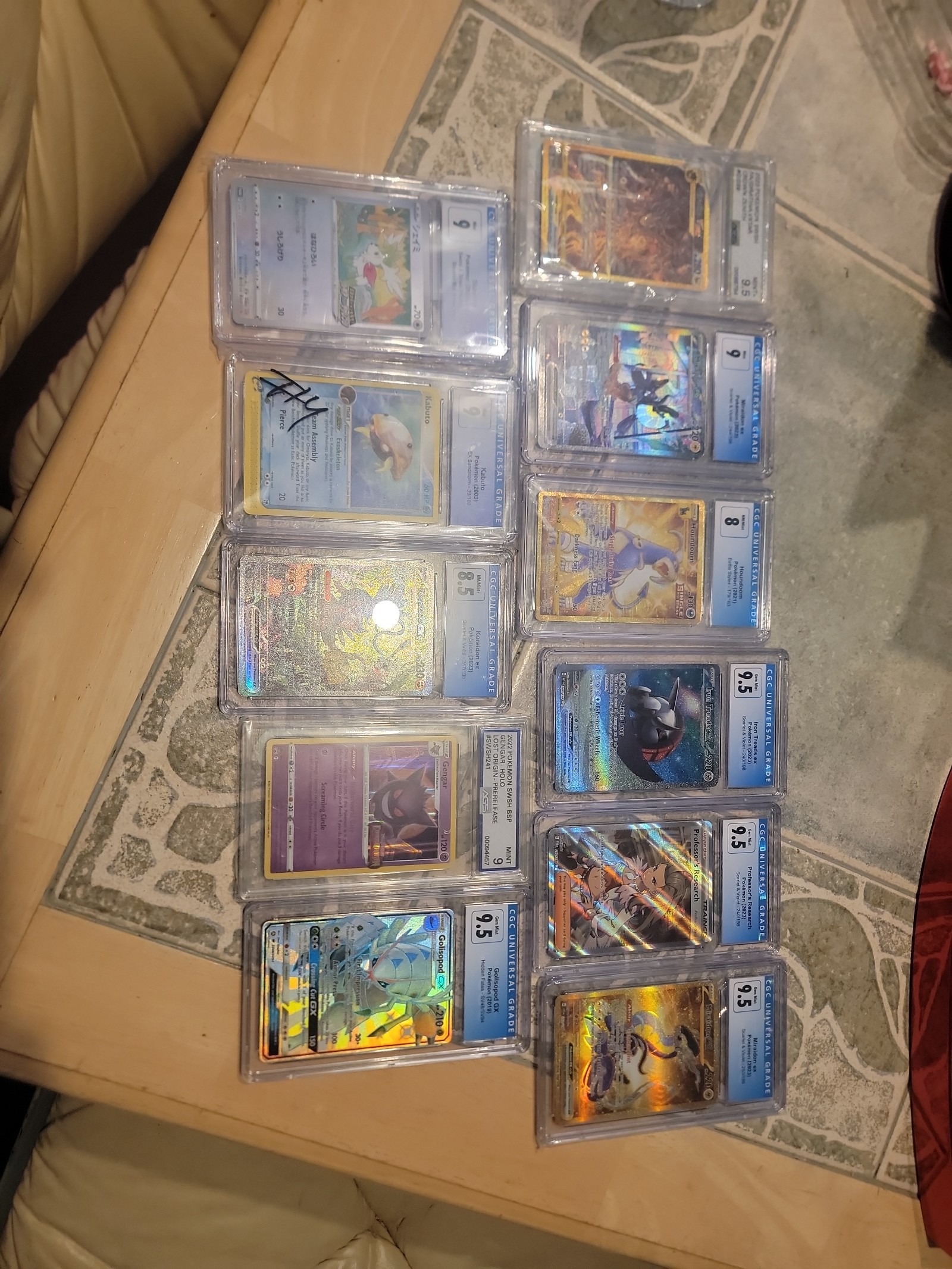 Pokemon lot graded cgc 11 cards bundled