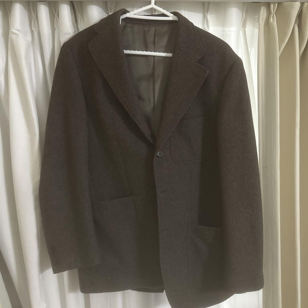 ## Normcore: Dark Brown Wool Blend Tailored Jacket