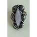 Vintage 70's Navajo Ring S. Yazzing Pink Shell Pearl Sterling Sz 8.25