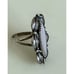 Vintage 70's Navajo Ring S. Yazzing Pink Shell Pearl Sterling Sz 8.25