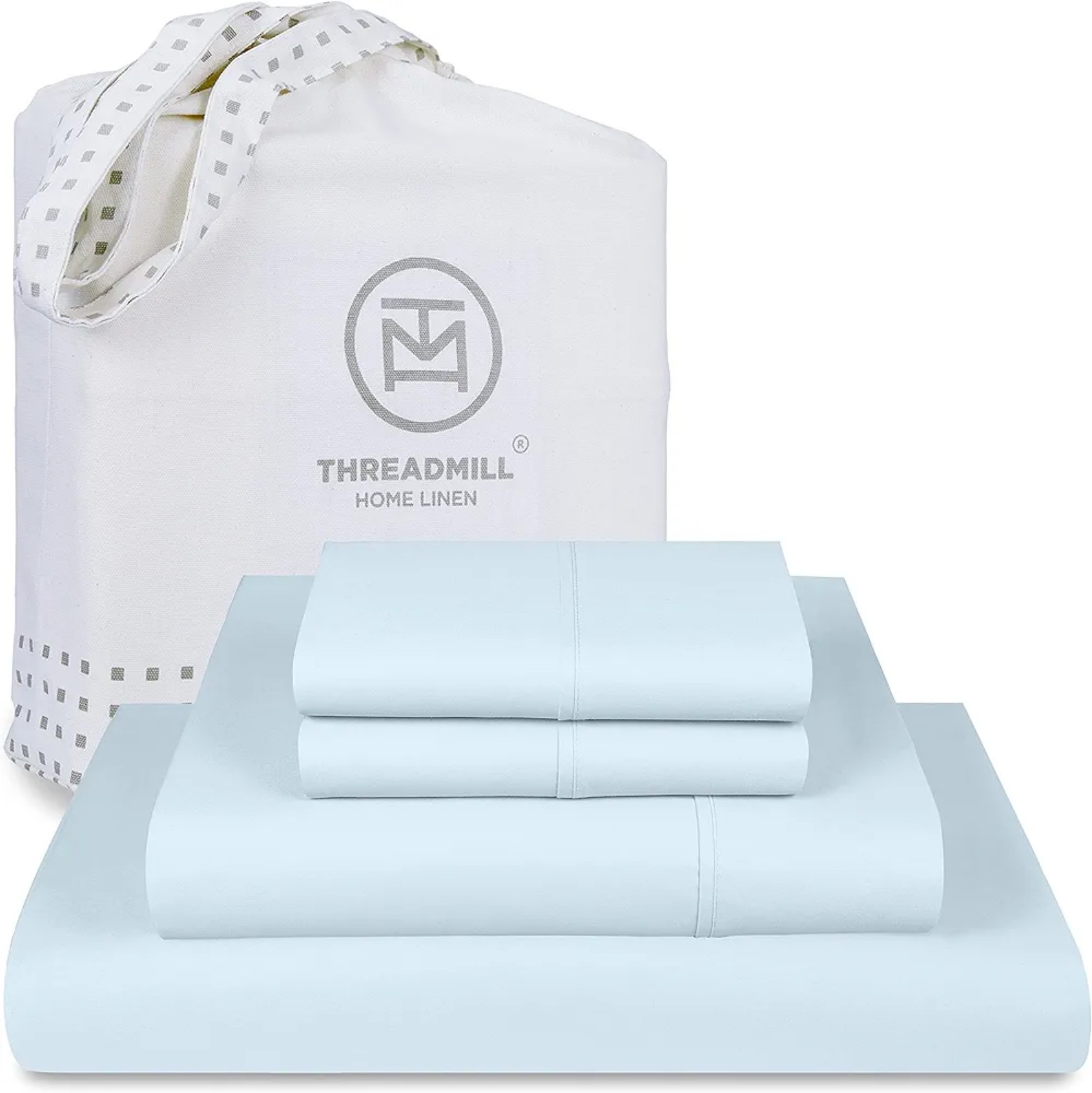 Threadmill Supima Cotton Queen Sheet Set, 1200 Thread Count for Queen Mattresses