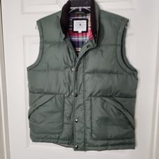 Wm Lamb & Sons by Southern Proper green down vest mens S