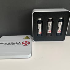 Capcom Resident Evil Umbrella Corporation T Virus sample replica collector set