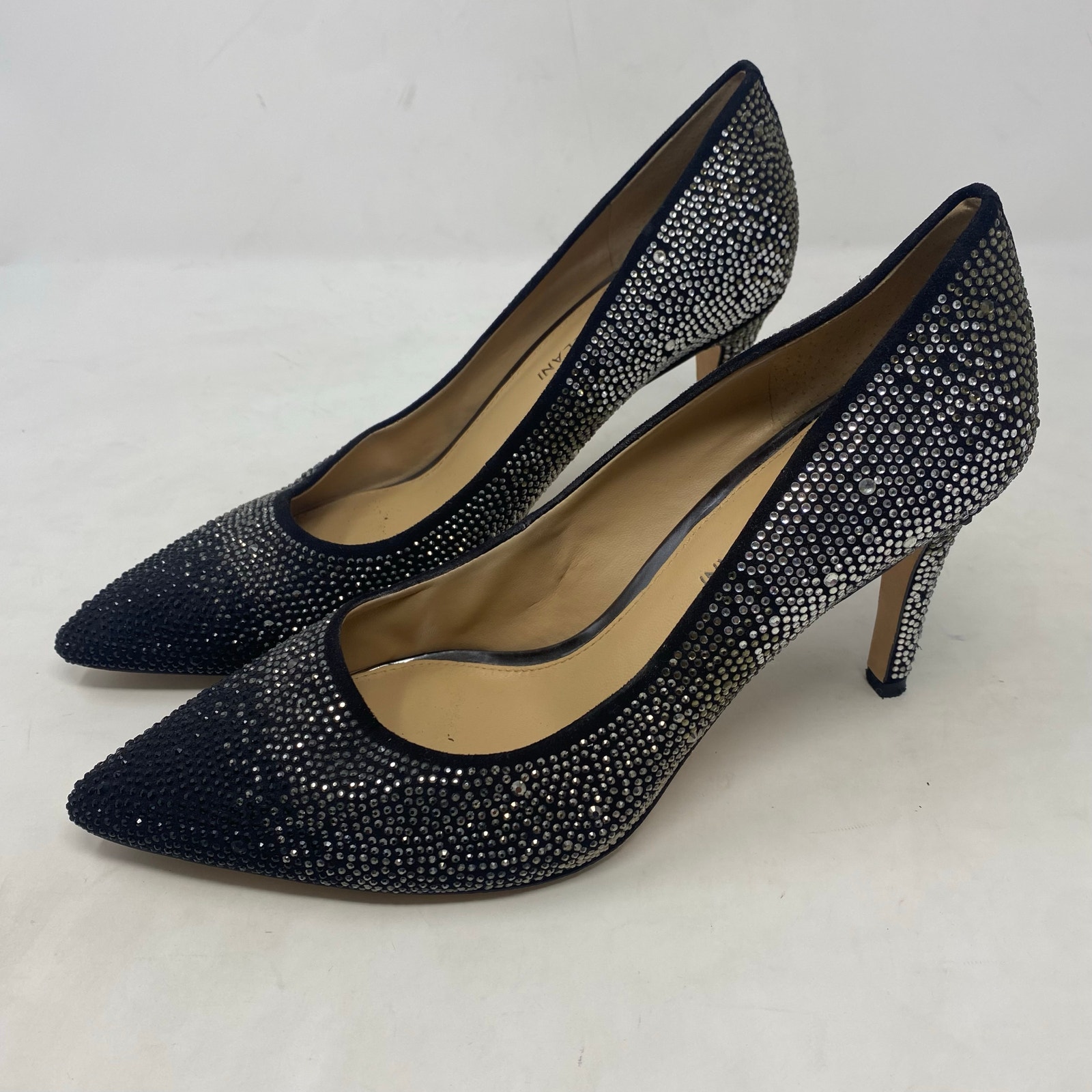 Antonio Melani Two Tone Sequin Studded Heels Womens Size 9