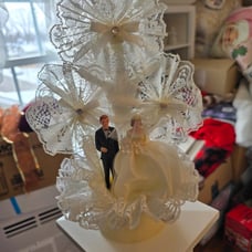 Vintage cake topper