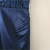 La Femme 29888 Scoop Laced A-Line Satin Embellished Evening Gown Navy Blue 4 NWT