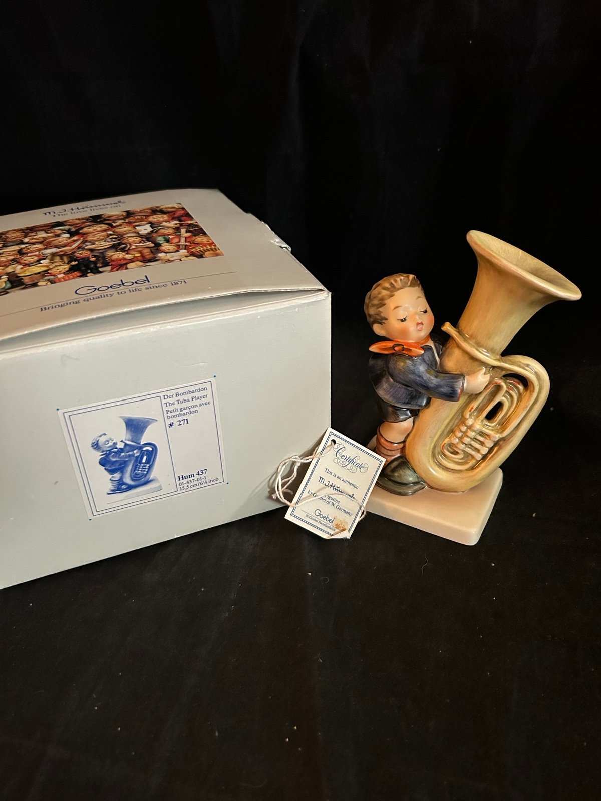 THE TUBA PLAYER HUMMEL FIGURINE