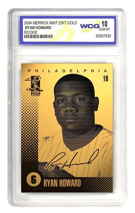 Ryan Howard Philadelphia Phillies Rookie Gold Card