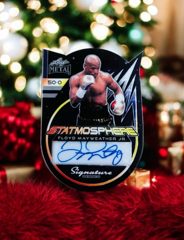 FLOYD MAYWEATHER JR 2024 Leaf Statmosphere Purple Prismatic Auto Autograph 1/1