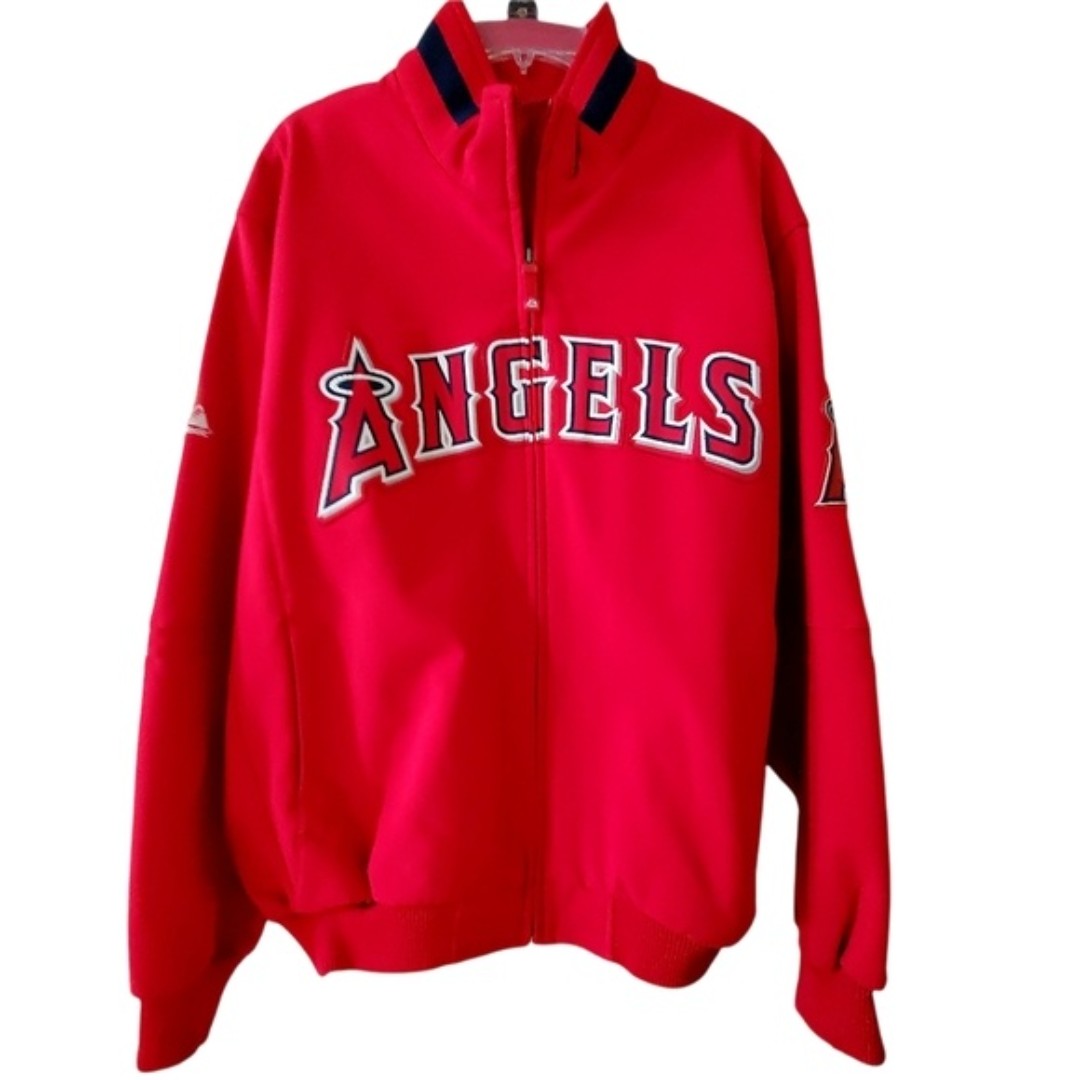 Majestic Anaheim Angel's Baseball Jacket Men Size XL