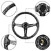 NEW JDM UNIVERSAL 350MM FORGE CARBON Acrylic Deep Dish 6 Holes Steering Wheel
