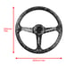 NEW JDM UNIVERSAL 350MM FORGE CARBON Acrylic Deep Dish 6 Holes Steering Wheel