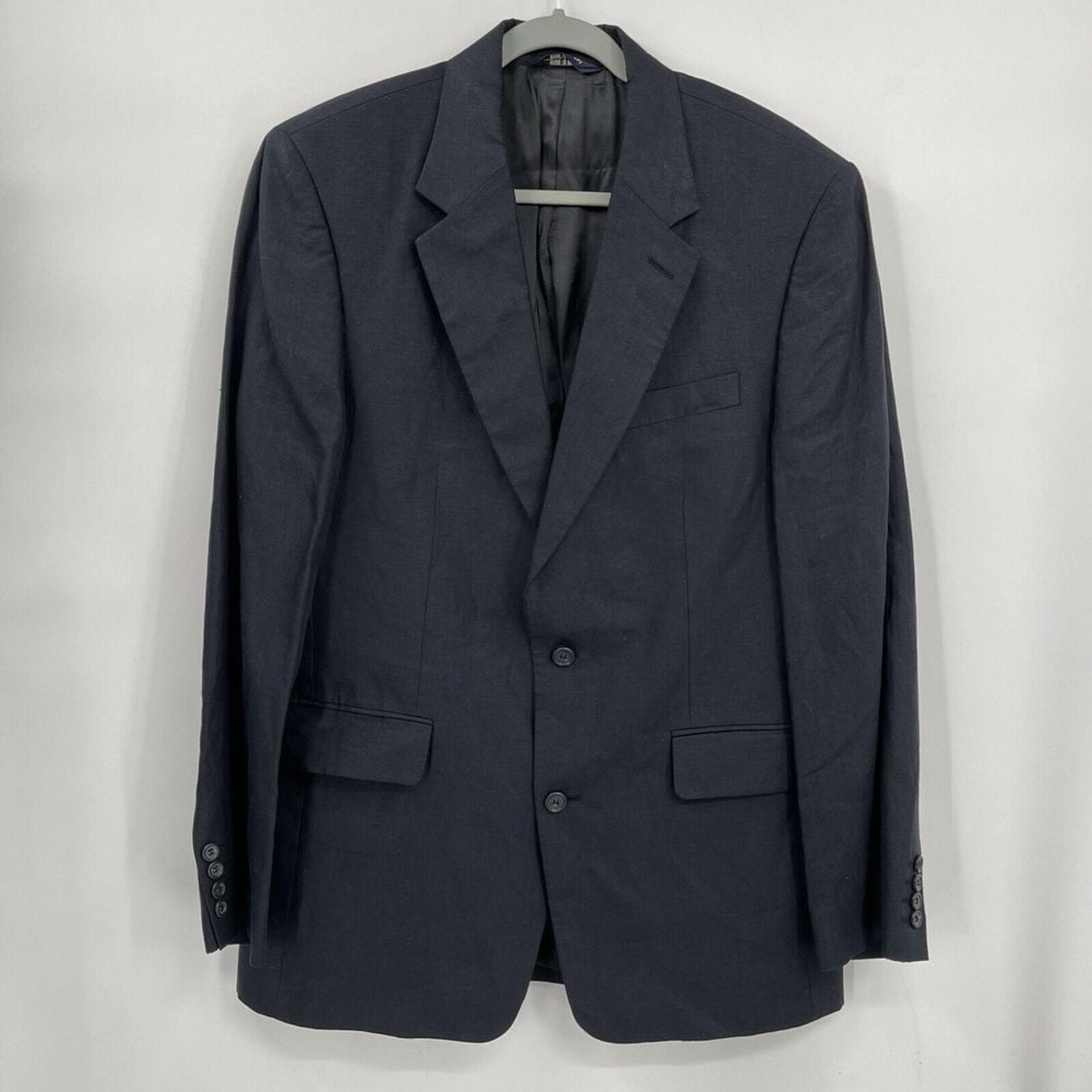 J. Crew Men's 100% Linen 2-button Single Breasted Suit Jacket Blue