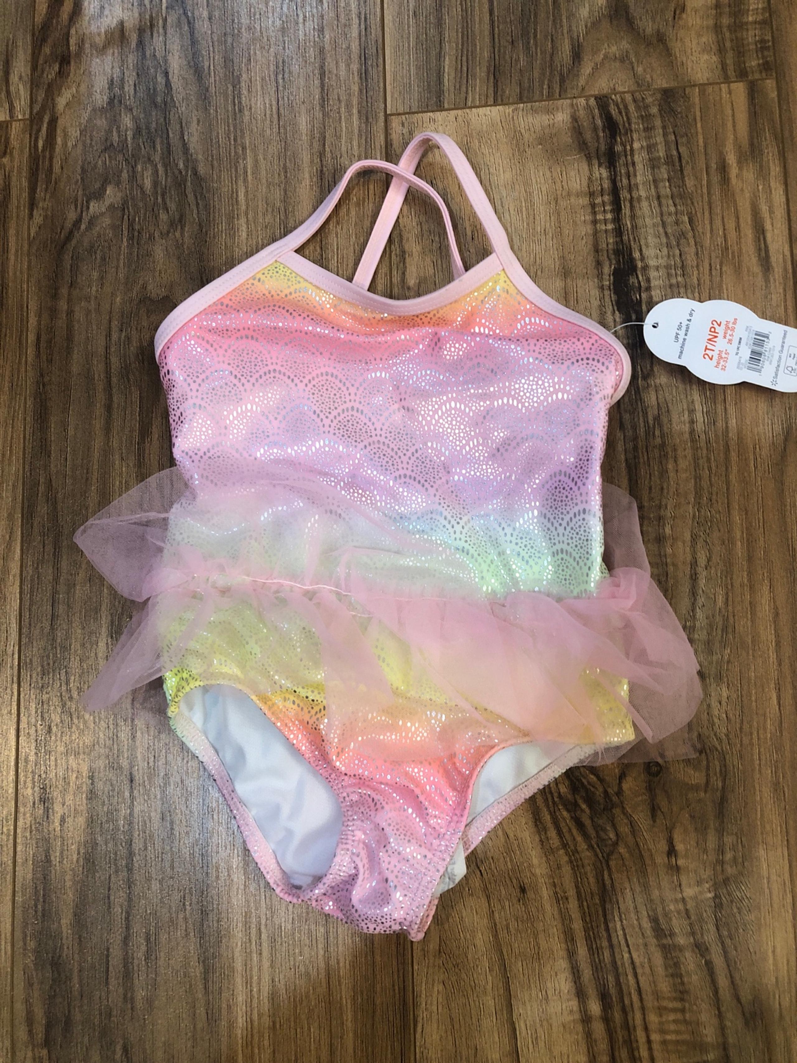 Wonder Nation Toddler Girls Swimsuit Size 2T