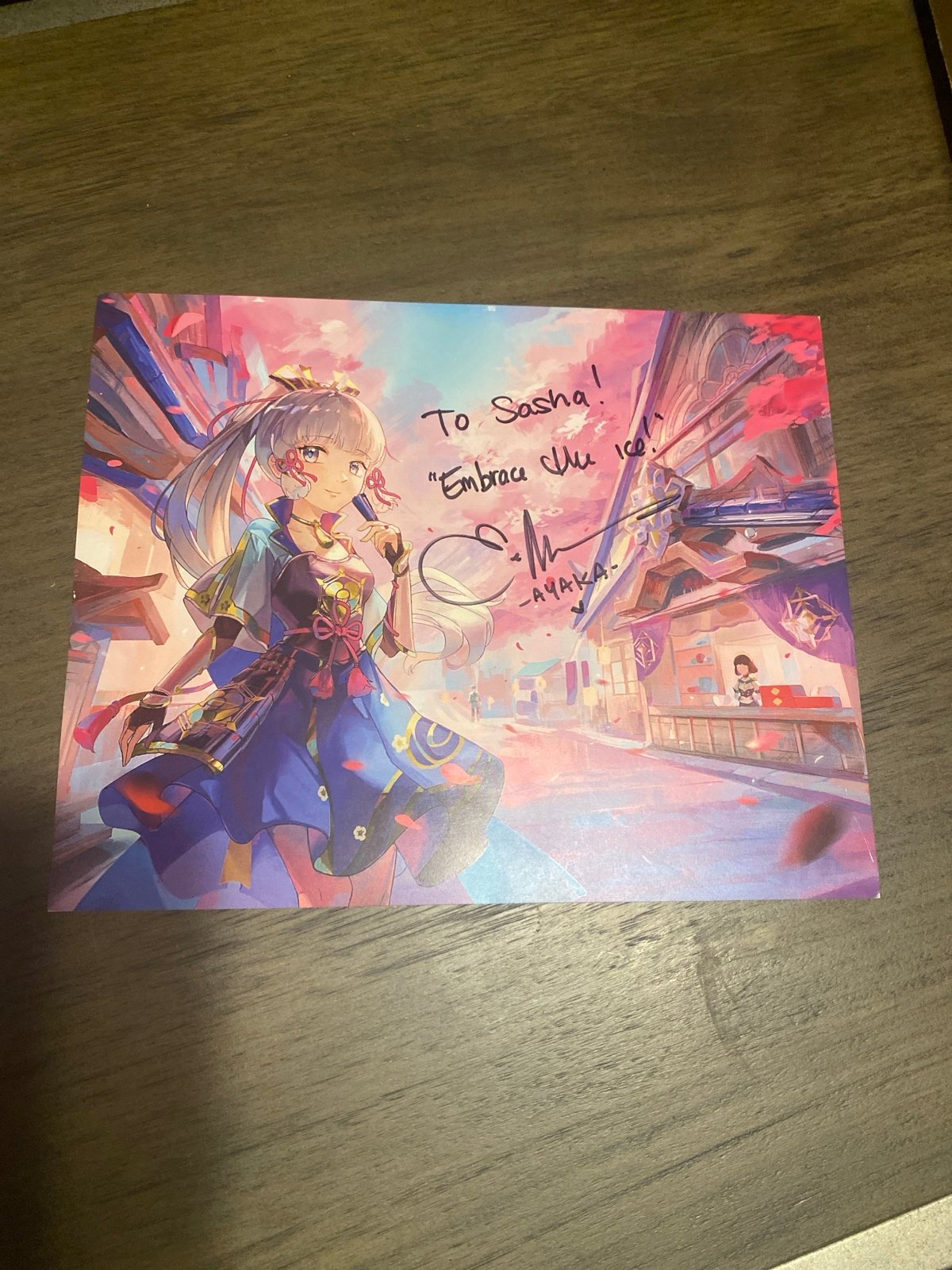 Ayaka print with signature