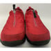 Lands End Red Nylon Suede Quilted Top Zip Slip-on Comfort Loafers Women Shoes 7B