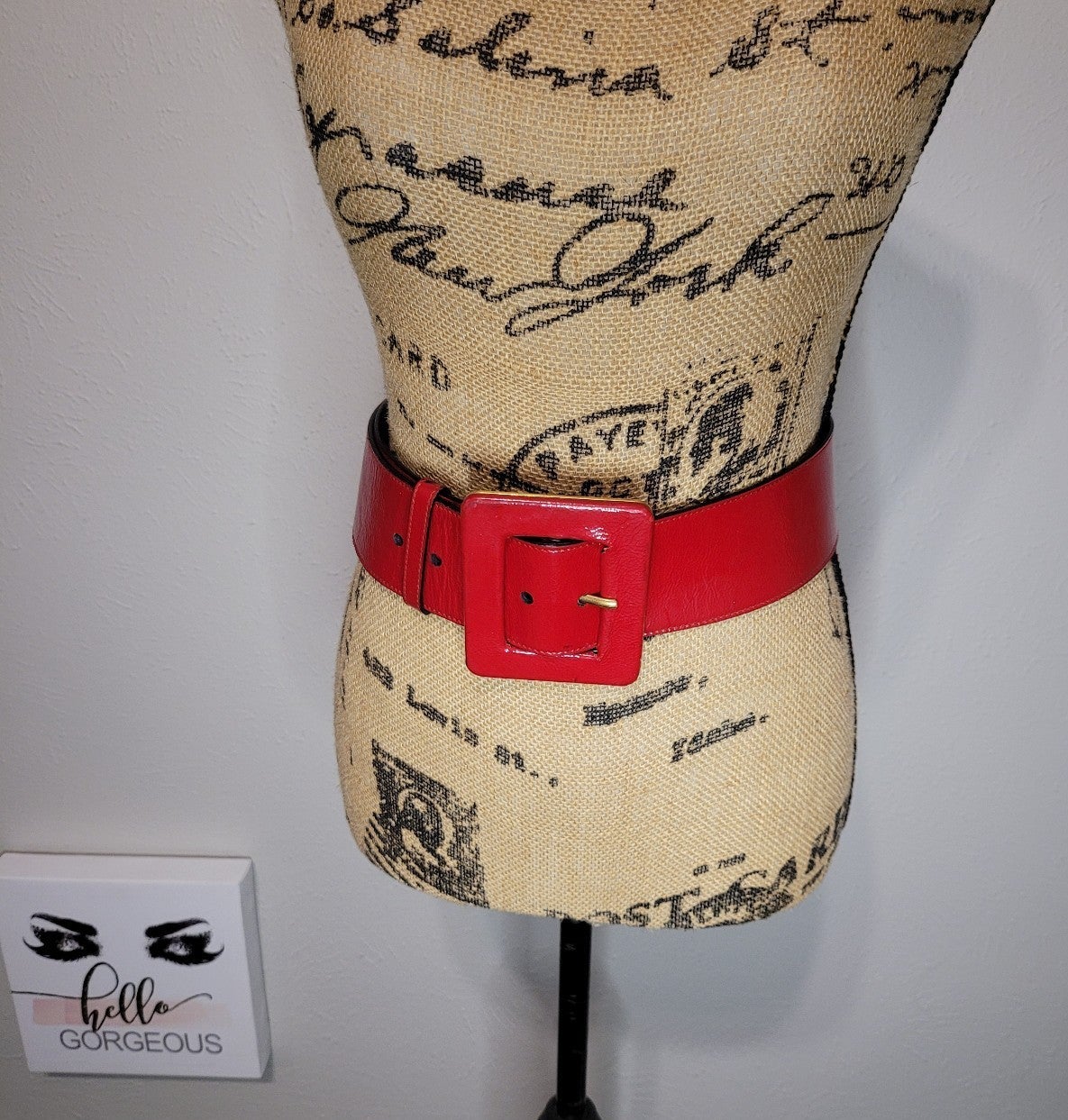 Yves Saint Laurent YSL Red Belt