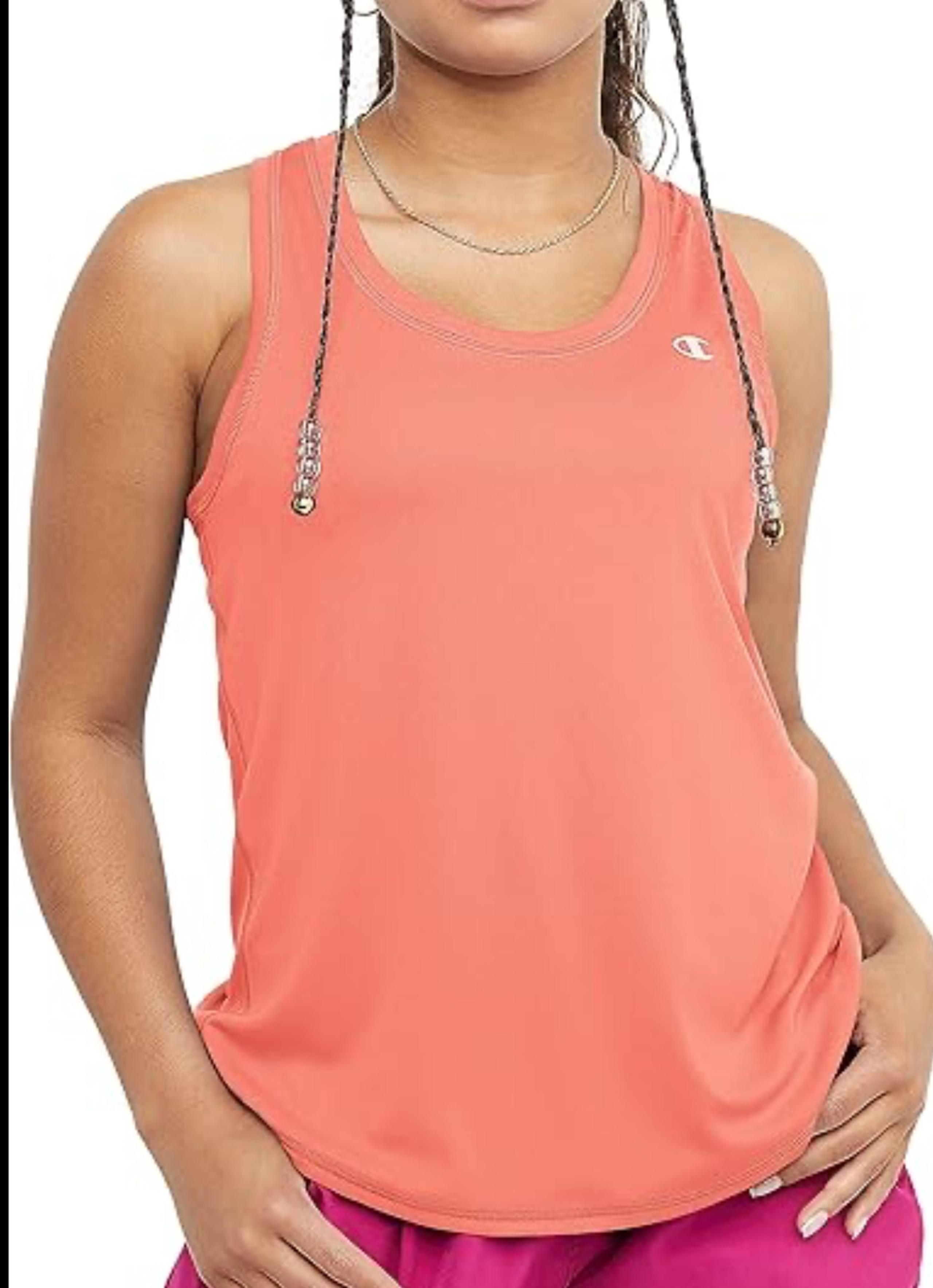 NWT Champion Womens Sport Tank Top Lightweight Sugar Peach Size XXL