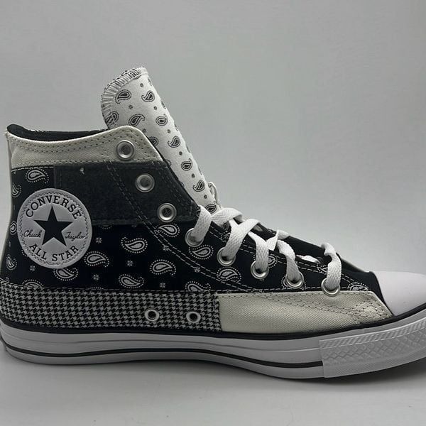 Converse Chuck Taylor All Star Hi Hacked Paisley Patterns Sneakers Men’s Sz 9.5