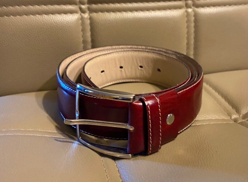 Peruzzi Mens Leather Belt sz.120 US48