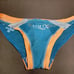 AQUX Sheer Competition Panties Turquoise Blue