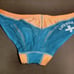 AQUX Sheer Competition Panties Turquoise Blue