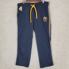 Abercrombie & Fitch Track Pants Joggers Men's XL Blue #4 Embroidered Logo Zip