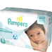 QTY 2 Pampers Swaddlers Sensitive Disposable Diapers Newborn Size 1 ( lb), 30 Co