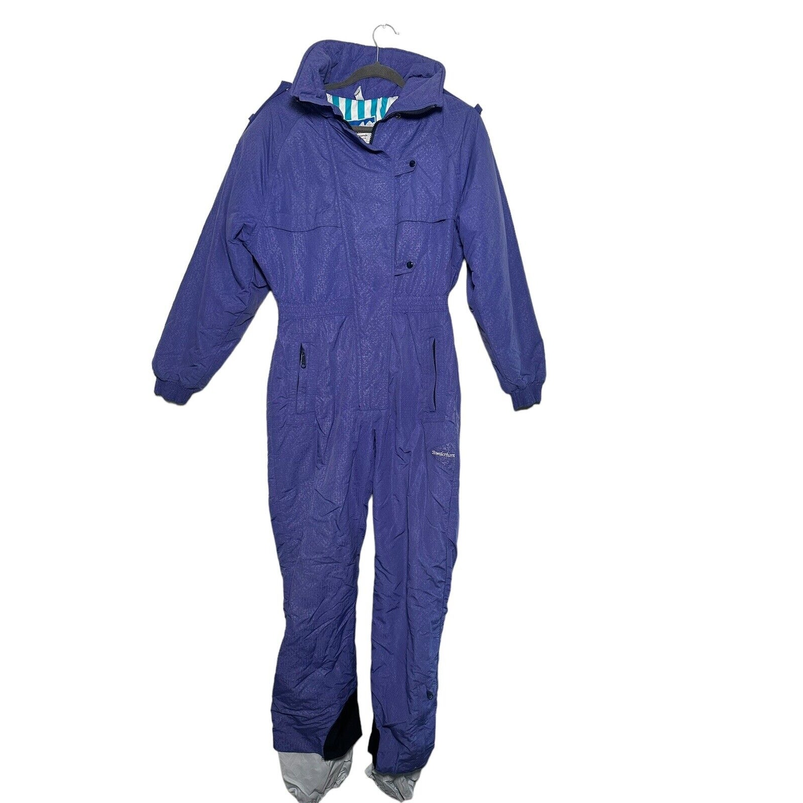 Vintage Powderhorn Mountaineering Women’s Blue Snow Jumpsuit Size 8