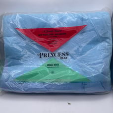 Vintage Princess Miracle Woven Blue Blanket Satin Trim 80”x90” NOS Full Double