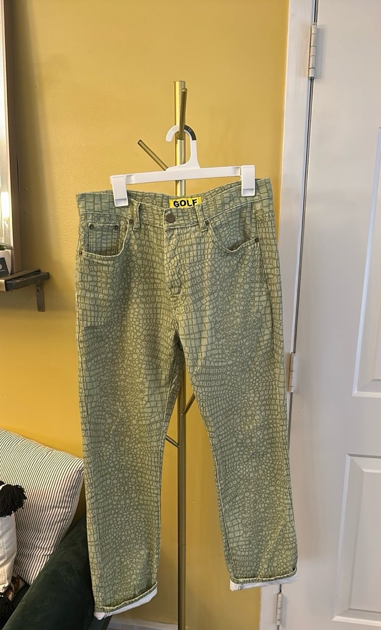 GOLF Snakeskin Print Jeans