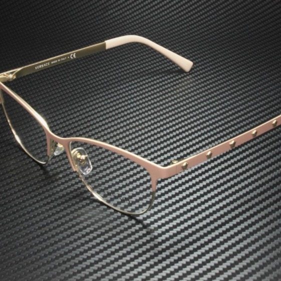 Versace Women's Matte Pink Pale Gold Eyeglasses!