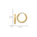 14k 2mm Satin Diamond-cut Endless Hoop Earrings