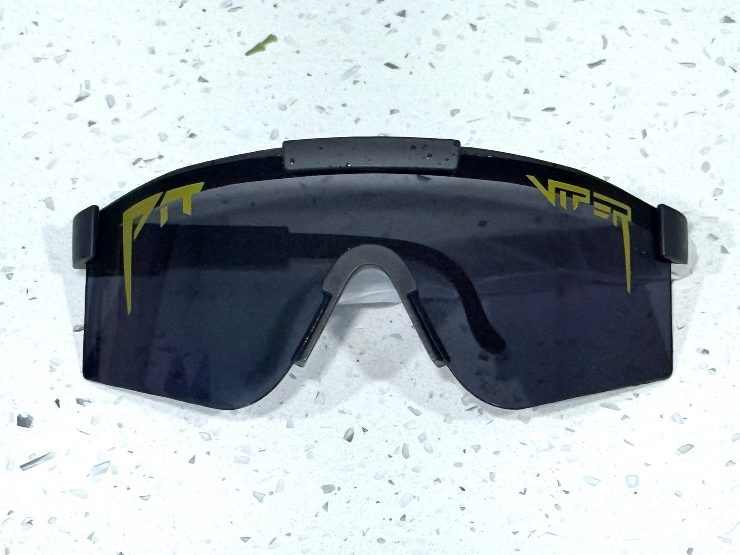 BLACK ON BLACK REFLECTIVE PIT VIPER MENS SUNGLASSES BASEBALL SPORT GLASSES