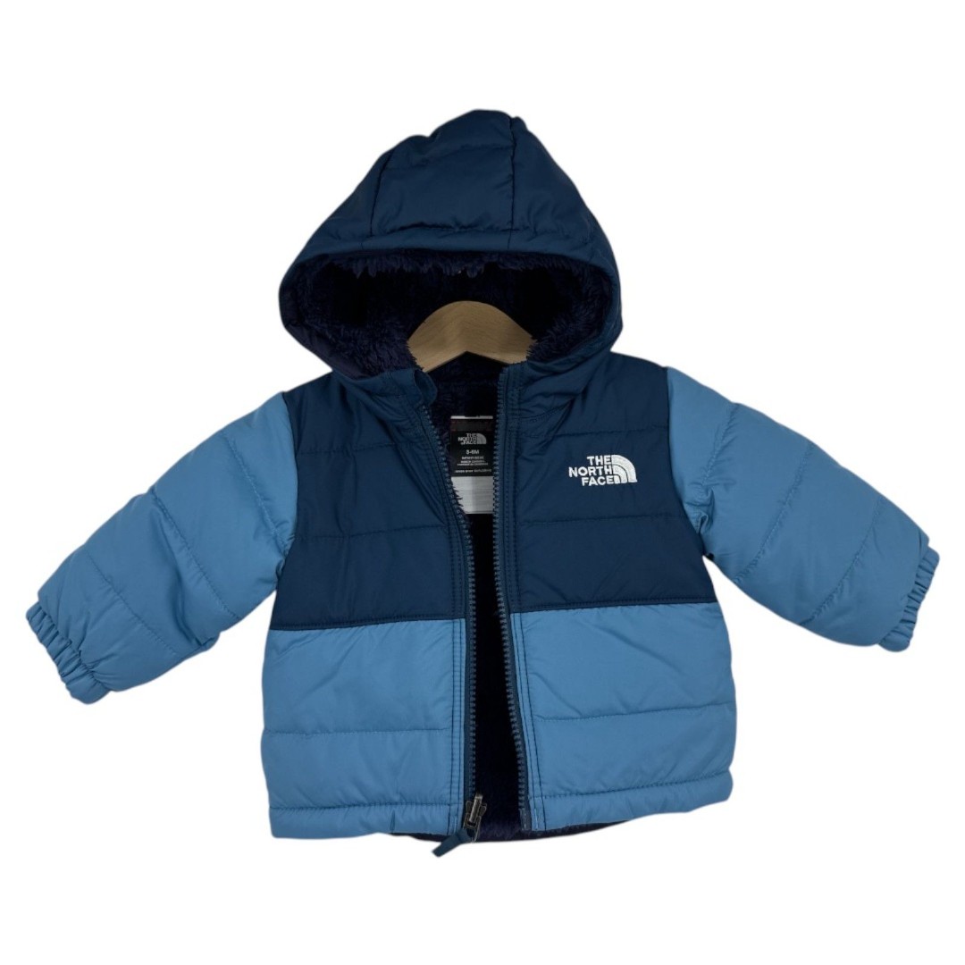 North Face Coat sz 3-6 Months infant Reversible Fleece Blue mt chimbo winter
