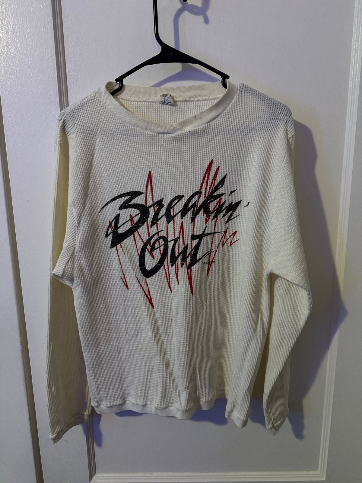 Vintage 80s Breakin Out Waffle Longsleeve