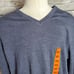 Tahari Men's Merino Wool Blend Thin Sweater Gray V Neck Size XXL
