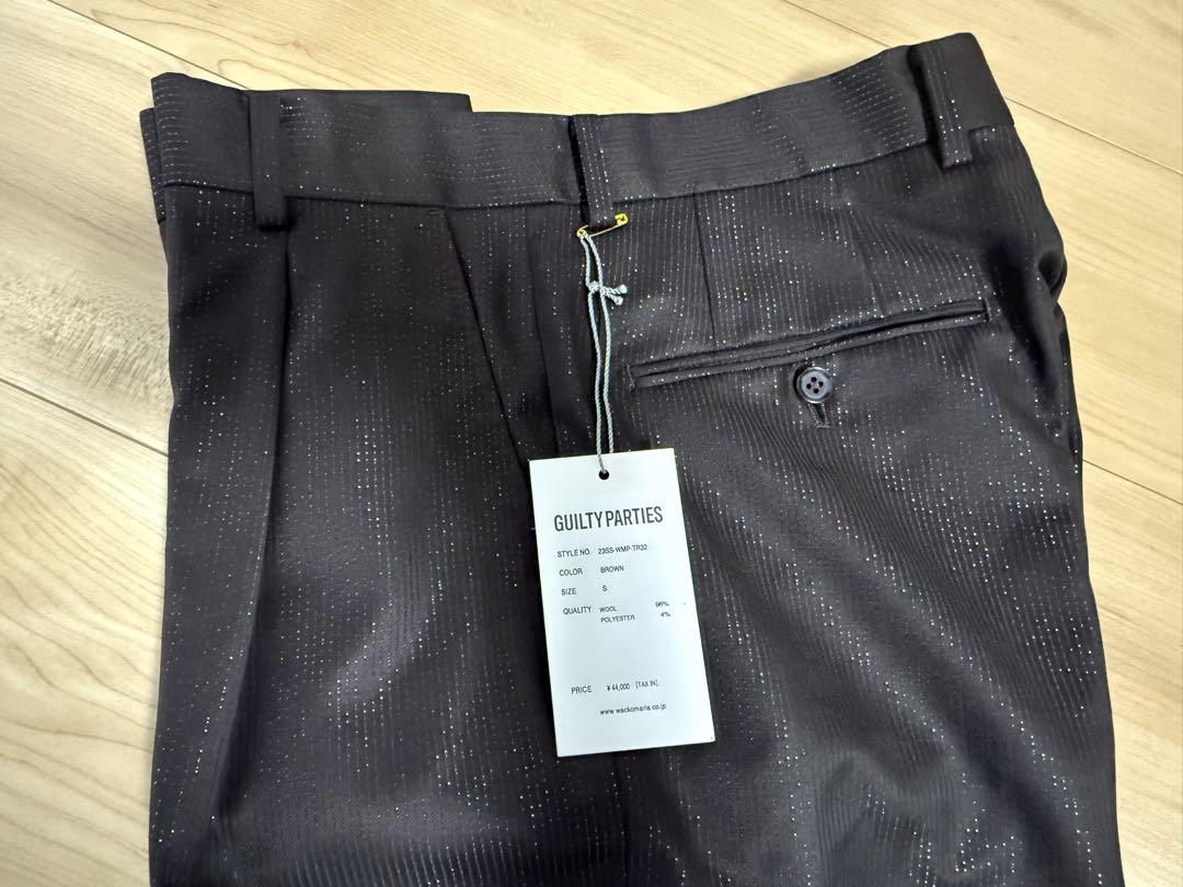 WACKOMARIA GLITTER TROUSERS Brown Glitter