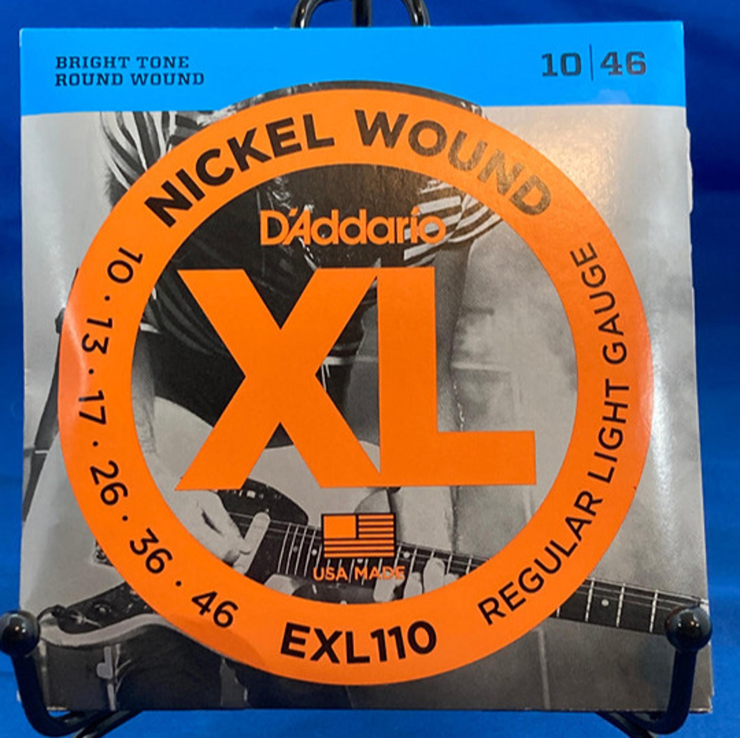 D'Addario EXL110 XL Nickel Electric Guitar Strings 10/46 Reg Light