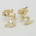 14K Yellow Gold Dargon Stud Earrings