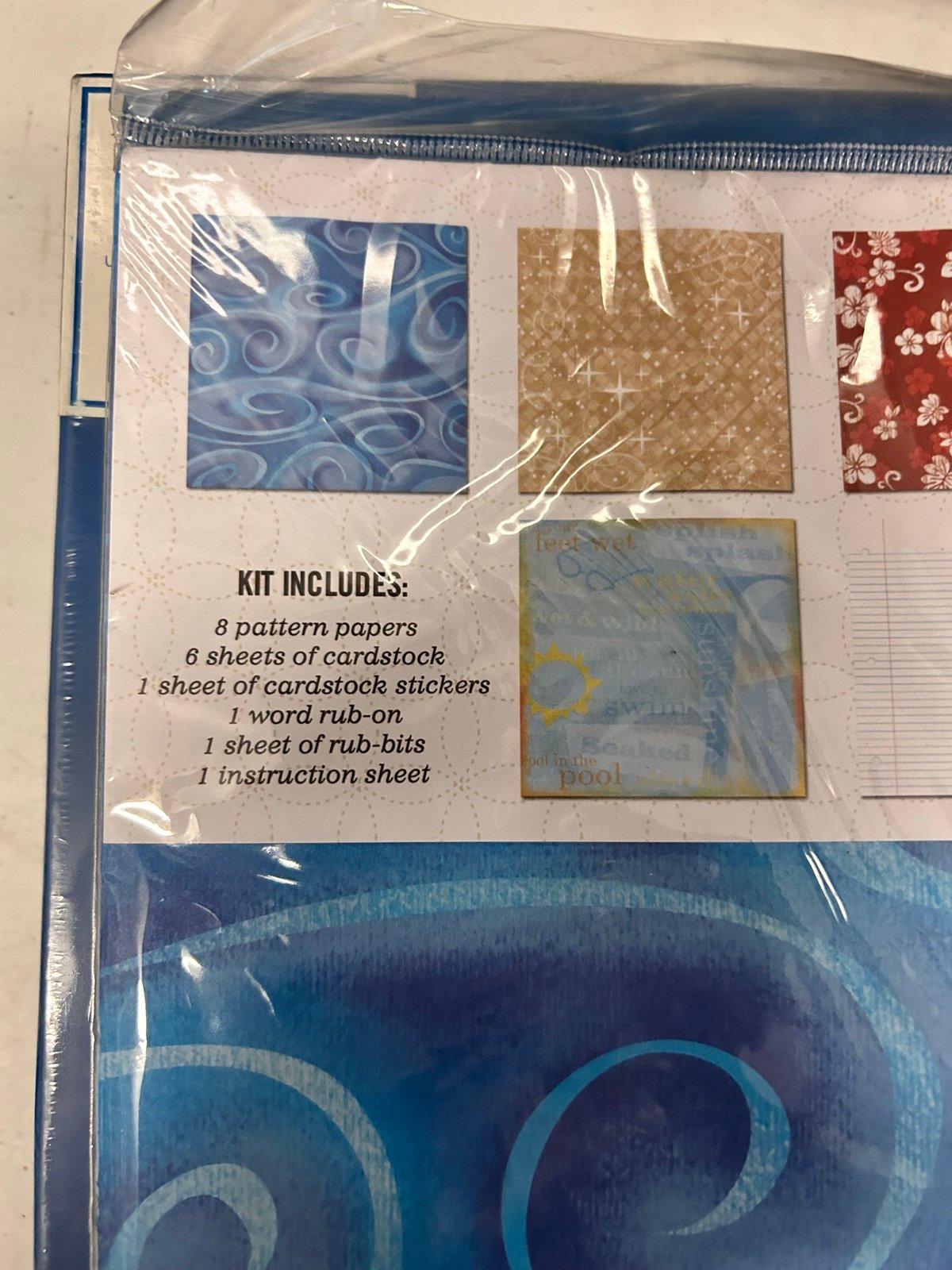 Princess Cruises Tropical Scrapbook Kit - detail