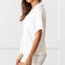 NWT Cozy Earth Women’s Bamboo Short Sleeve Pajama Top Size XXXL In Ivory