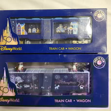 Disney Parks 50th Anniversary Lionel Train Wagon Car 2022 Magic Kingdom lot of 2