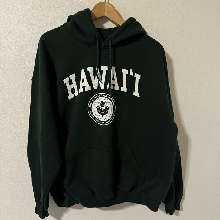 Hawaii Gildan Hunter Green Graphic Hoodie