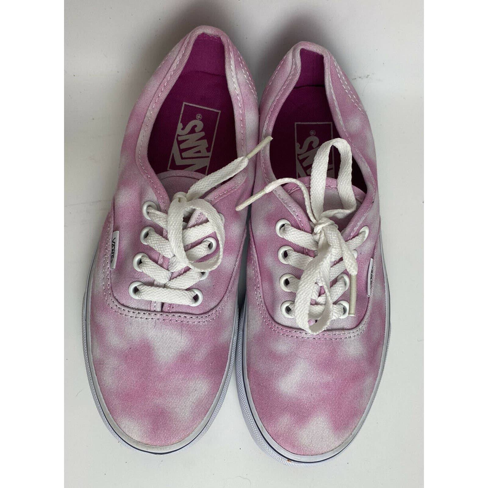 NEW Vans Low Lace Pink Tie Dye Size 6.5
