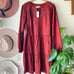 LOFT Tiered Split Neck Swing Dress Women's SIZE XL new