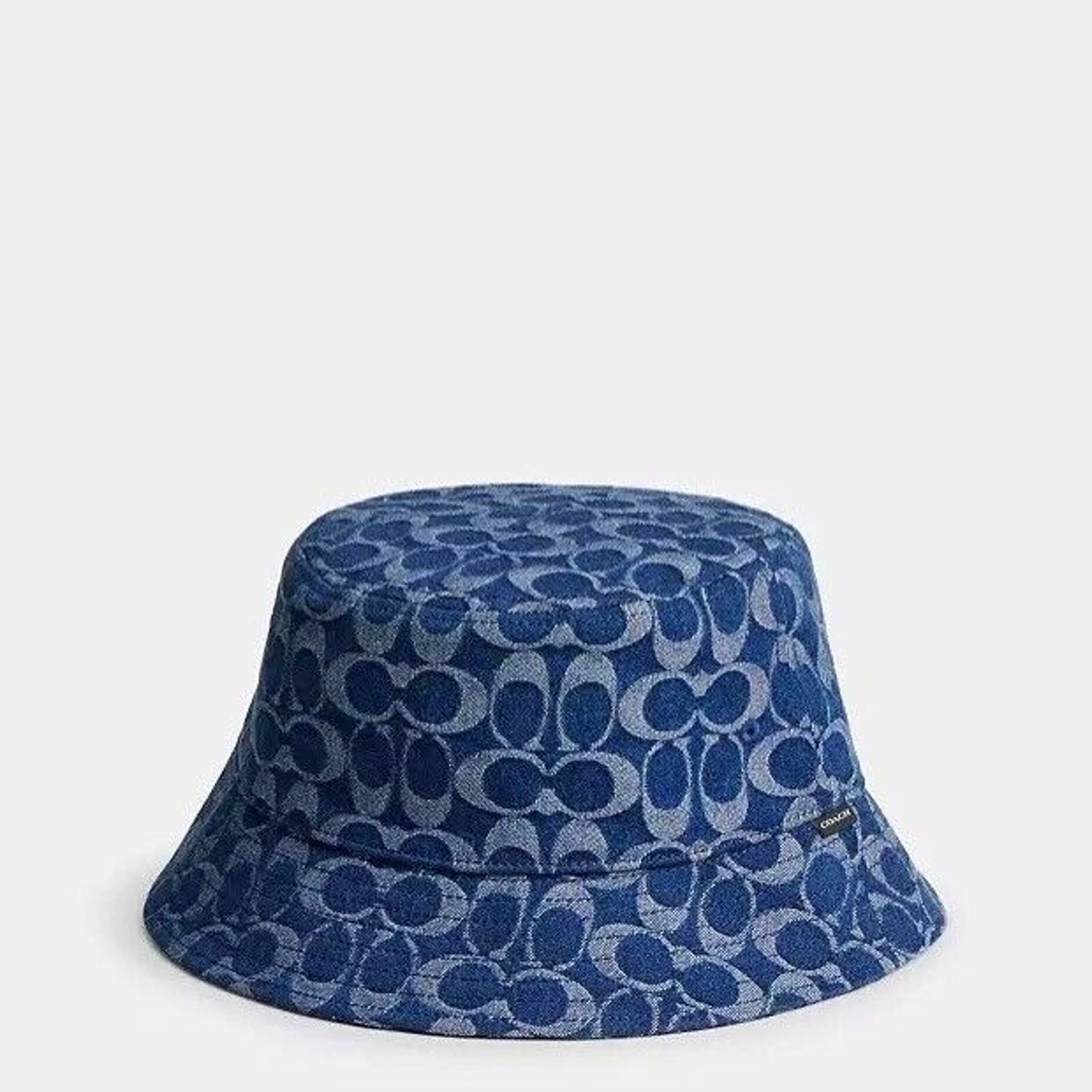 NWT Limited Coach Signature Denim Bucket Unisex Hat CZ926 xs/s